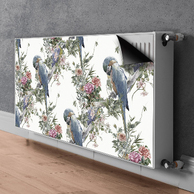 Magnetische mat voor de radiator Papegaai