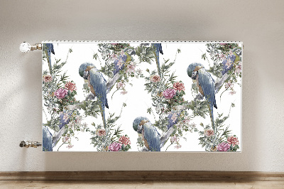 Magnetische mat voor de radiator Papegaai