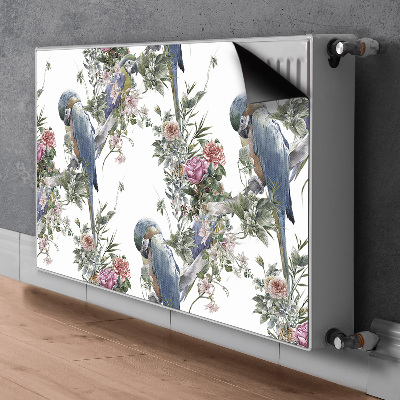 Magnetische mat voor de radiator Papegaai