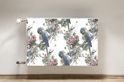 Magnetische mat voor de radiator Papegaai
