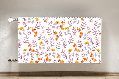 Magnetische mat voor de radiator Geschilderde bloemen
