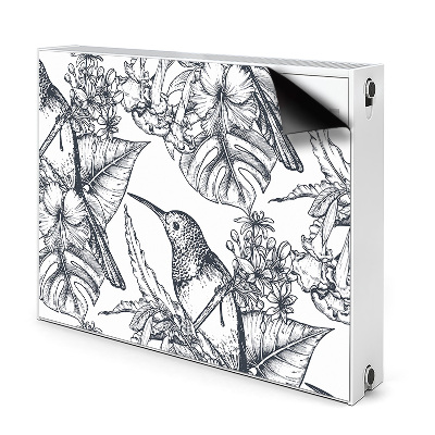 Magnetische radiatormat Getrokken vogels