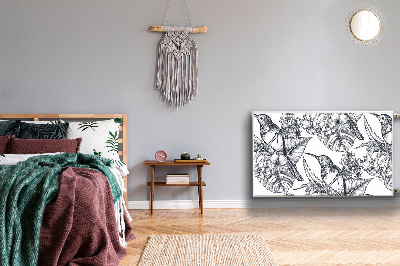 Magnetische radiatormat Getrokken vogels