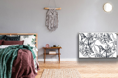 Magnetische radiatormat Getrokken vogels