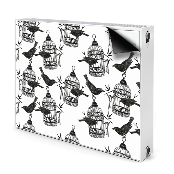 Magnetische bedrukte mat Vogelkooien
