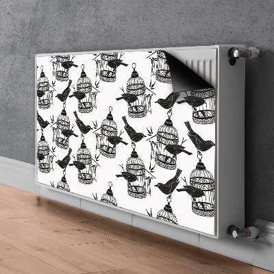 Magnetische bedrukte mat Vogelkooien