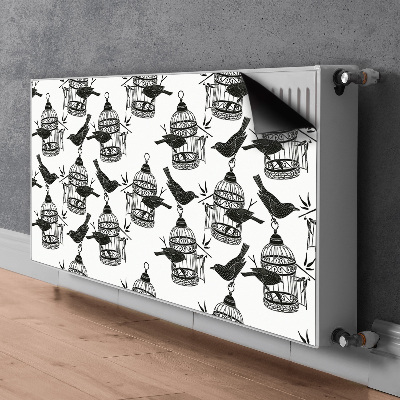 Magnetische bedrukte mat Vogelkooien