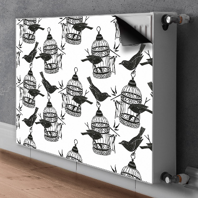 Magnetische bedrukte mat Vogelkooien