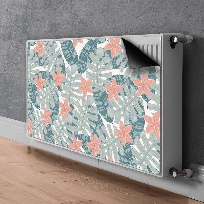 Magnetische radiatormat Tropische muurschildering