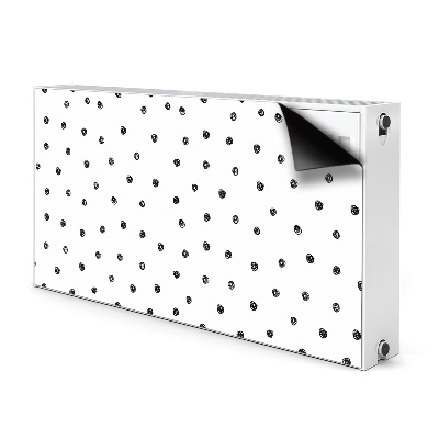 Decoratieve radiatormat Zwarte punten