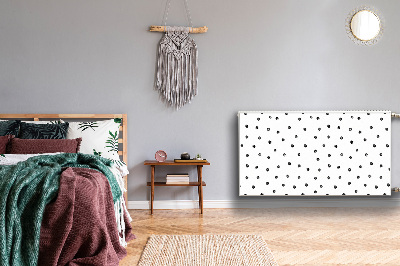 Decoratieve radiatormat Zwarte punten
