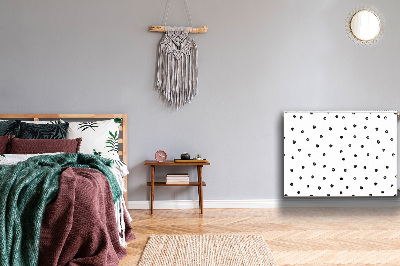 Decoratieve radiatormat Zwarte punten