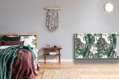 Decoratieve radiatormagneet Zebra's in de bladeren