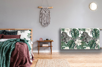 Decoratieve radiatormagneet Zebra's in de bladeren