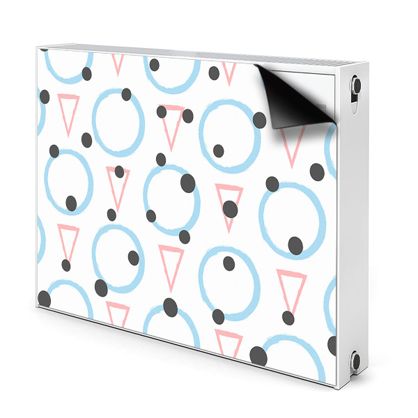 Magnetische bedrukte mat Wielen en driehoeken