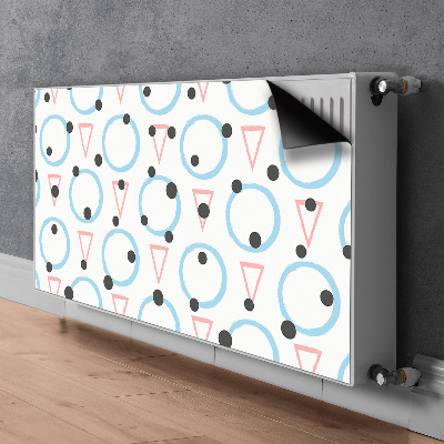 Magnetische bedrukte mat Wielen en driehoeken