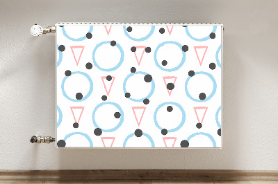 Magnetische bedrukte mat Wielen en driehoeken