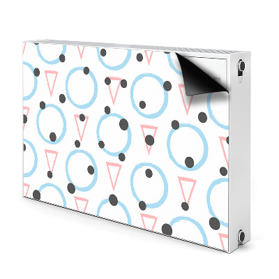 Magnetische bedrukte mat Wielen en driehoeken