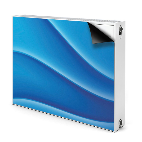 Decoratieve radiatormat Blauwe abstractie
