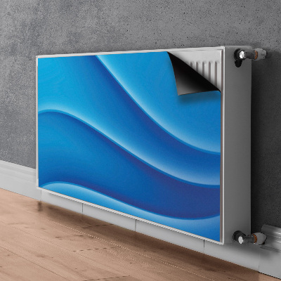Decoratieve radiatormat Blauwe abstractie