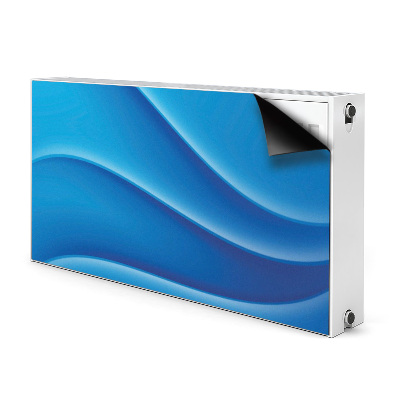 Decoratieve radiatormat Blauwe abstractie