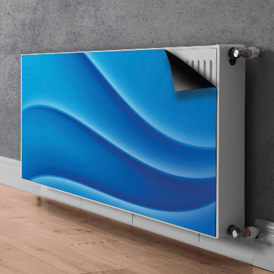 Decoratieve radiatormat Blauwe abstractie