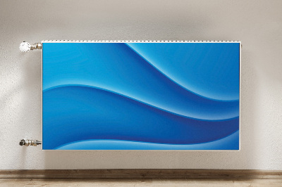 Decoratieve radiatormat Blauwe abstractie