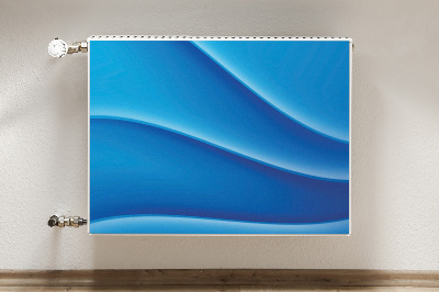 Decoratieve radiatormat Blauwe abstractie