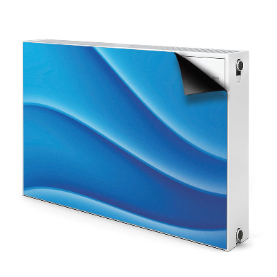 Decoratieve radiatormat Blauwe abstractie