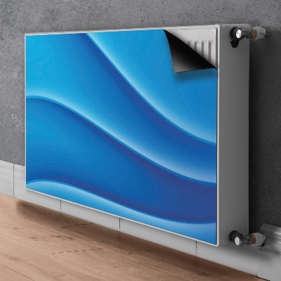 Decoratieve radiatormat Blauwe abstractie