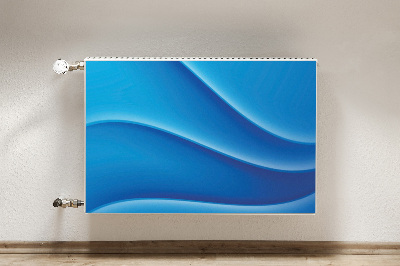 Decoratieve radiatormat Blauwe abstractie