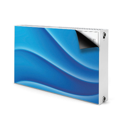 Decoratieve radiatormat Blauwe abstractie