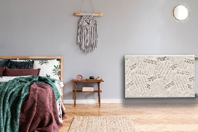 Decoratieve radiatormat Vintage stijl kranten