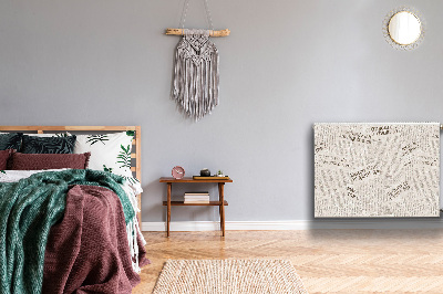 Decoratieve radiatormat Vintage stijl kranten
