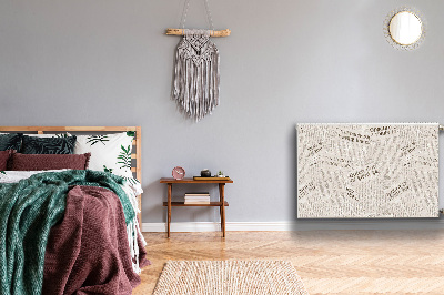 Decoratieve radiatormat Vintage stijl kranten
