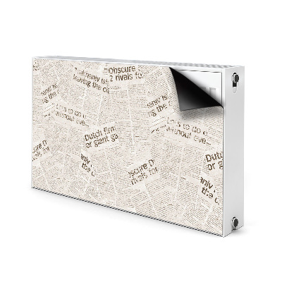 Decoratieve radiatormat Vintage stijl kranten