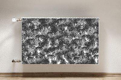 Decoratieve radiatormat Zwarte palmbomen
