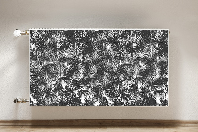 Decoratieve radiatormat Zwarte palmbomen