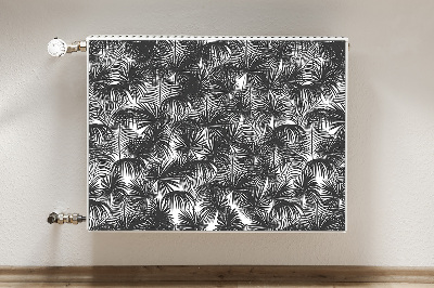 Decoratieve radiatormat Zwarte palmbomen
