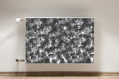 Decoratieve radiatormat Zwarte palmbomen