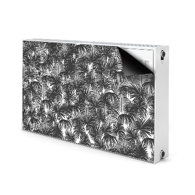 Decoratieve radiatormat Zwarte palmbomen