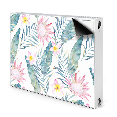 Magnetische bedrukte mat Lichtroze bloemen