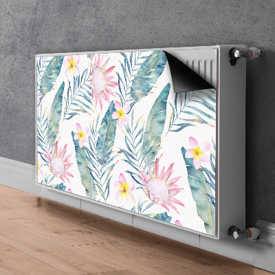 Magnetische bedrukte mat Lichtroze bloemen