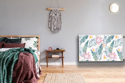 Magnetische bedrukte mat Lichtroze bloemen
