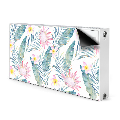 Magnetische bedrukte mat Lichtroze bloemen