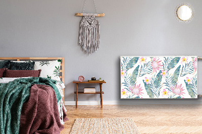 Magnetische bedrukte mat Lichtroze bloemen