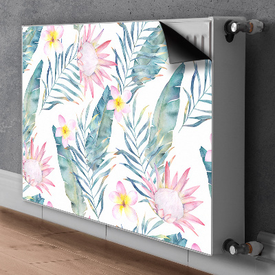 Magnetische bedrukte mat Lichtroze bloemen