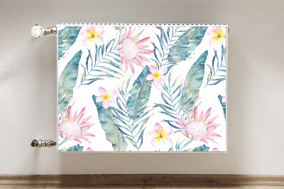Magnetische bedrukte mat Lichtroze bloemen