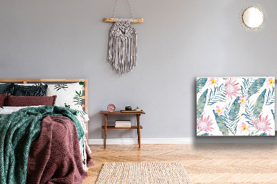 Magnetische bedrukte mat Lichtroze bloemen