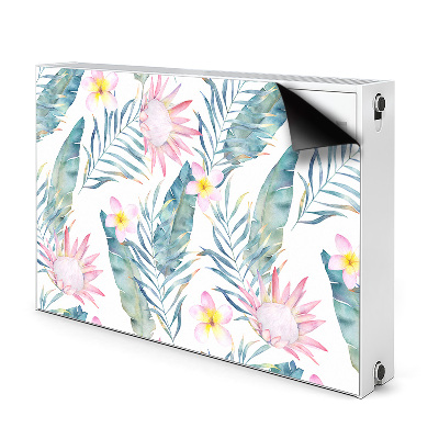 Magnetische bedrukte mat Lichtroze bloemen